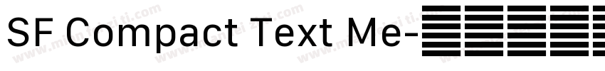 SF Compact Text Me字体转换